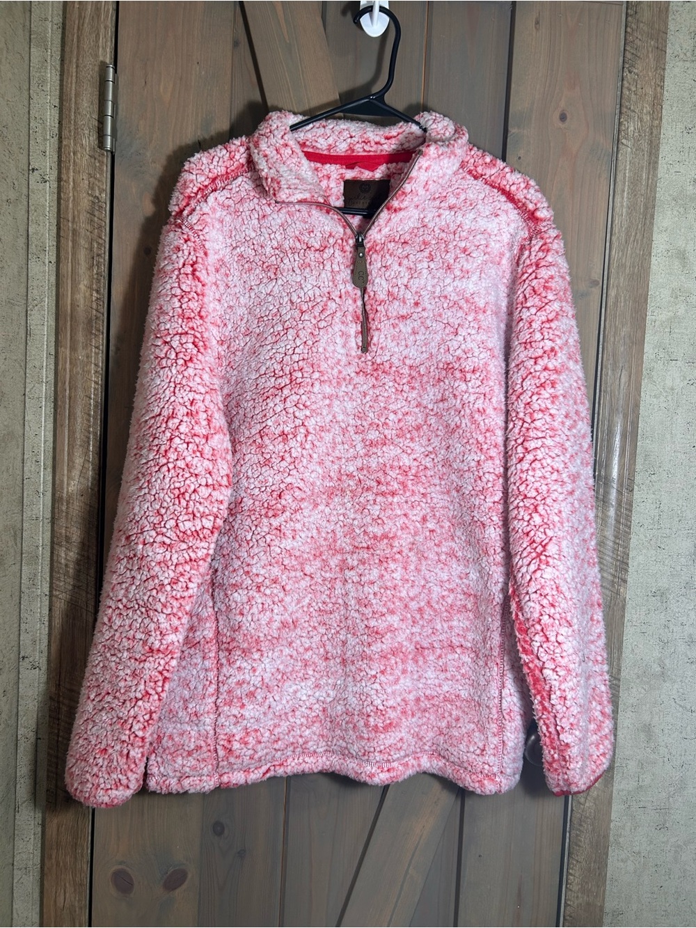 CC Beanie Pink Sherpa Half-Zip Pullover